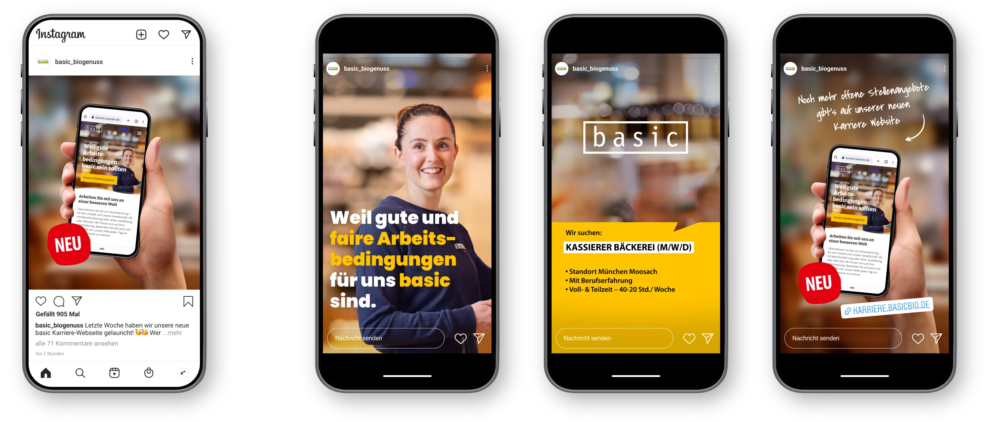 basic instagram posts & stories
