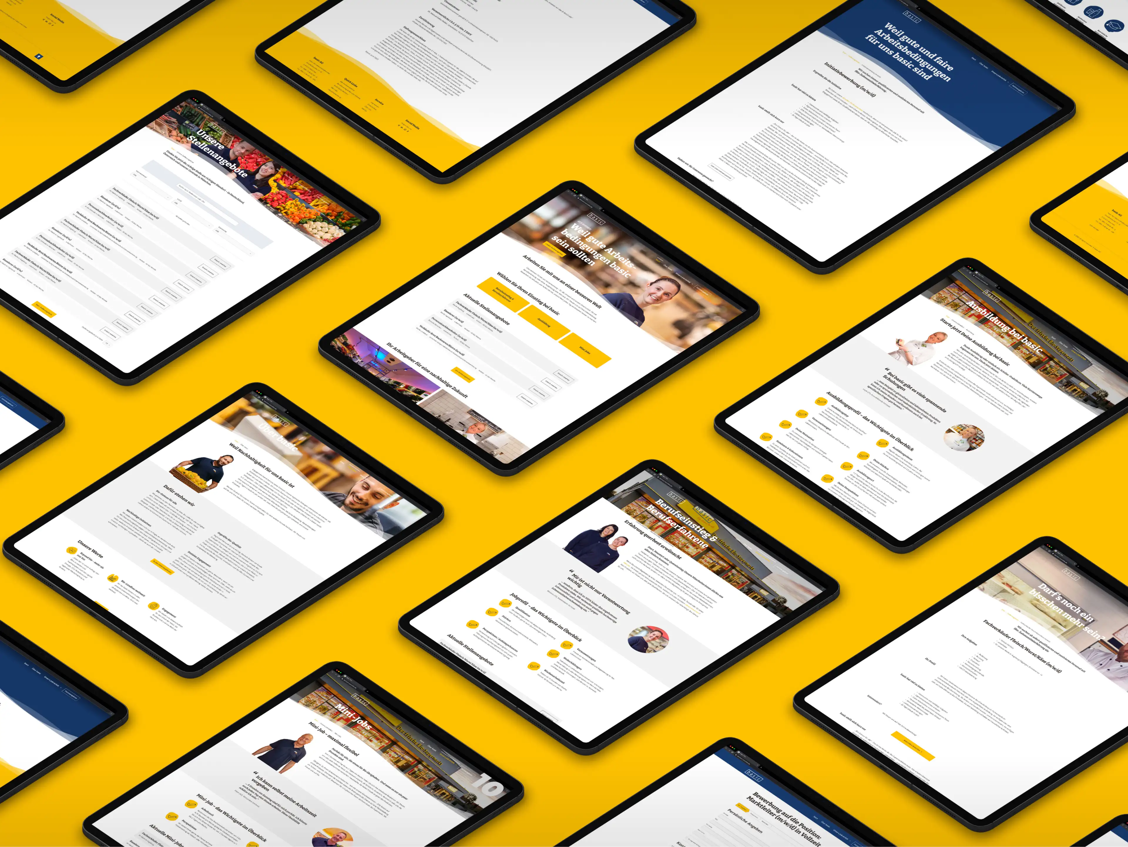 basic Karriere-Webseite übersicht